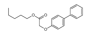 pentyl 2-(4-phenylphenoxy)acetate Structure