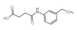 4-[(3-乙基苯基)氨基]-4-氧代丁酸结构式