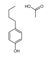 acetic acid,4-butylphenol Structure