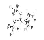 titanium(IV) tetrakis(pentafluoroorthotellurate) Structure