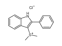 dimethyl(2-phenyl-1H-indol-3-yl)sulfonium chloride Structure