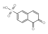 5,6-dihydro-5,6-dioxo-2-naphthalenesulfonic acid Structure