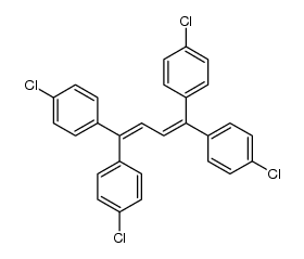 1,1,4,4-Tetrakis(4-chlorophenyl)-1,3-butadiene结构式