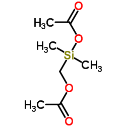 (乙酰氧基甲基)二甲基乙酰氧基硅烷结构式