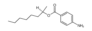 4-amino-benzoic acid-((R)-1-methyl-heptyl ester) Structure
