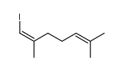 (Z)-1-iodo-2,6-dimethyl-1,5-heptadiene结构式
