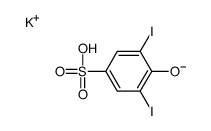 potassium 4-hydroxy-3,5-diiodobenzenesulphonate Structure