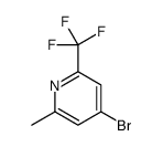 4-Bromo-2-methyl-6-(trifluoromethyl)pyridine Structure