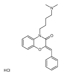 2-benzylidene-4-(4-dimethylamino-butyl)-4H-benzo[1,4]oxazin-3-one, hydrochloride Structure