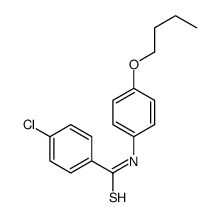 N-(4-butoxyphenyl)-4-chlorobenzenecarbothioamide结构式