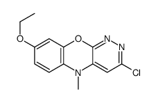 3-chloro-8-ethoxy-5-methylpyridazino[3,4-b][1,4]benzoxazine结构式