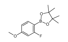 2-氟-4-甲氧基苯硼酸频哪醇酯结构式