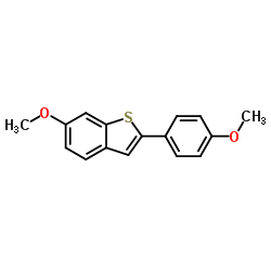 6-Methoxy-2-(4-methoxyphenyl)-1-benzothiophene Structure