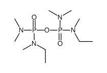 N-[dimethylamino-[dimethylamino-[ethyl(methyl)amino]phosphoryl]oxyphosphoryl]-N-methylethanamine Structure