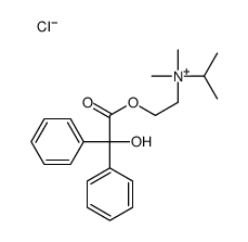 2-(2-hydroxy-2,2-diphenylacetyl)oxyethyl-dimethyl-propan-2-ylazanium,chloride结构式