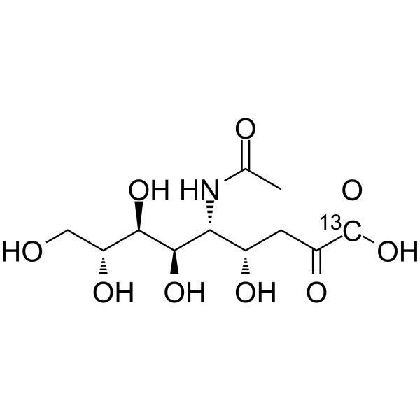 N-Acetylneuraminic acid-13C Structure
