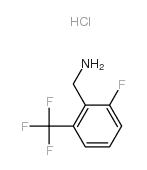 2-氟-6-三氟甲基苄胺盐酸盐结构式