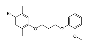 1-bromo-4-[3-(2-methoxyphenoxy)propoxy]-2,5-dimethylbenzene Structure