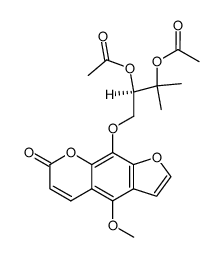 Byak-angelicin-diacetat Structure