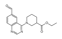 1-(6-甲酰基喹唑啉-4-基)哌啶-3-羧酸乙酯结构式