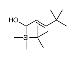 1-[tert-butyl(dimethyl)silyl]-4,4-dimethylpent-2-en-1-ol结构式