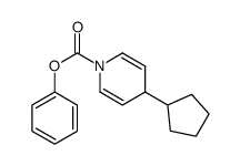 phenyl 4-cyclopentyl-4H-pyridine-1-carboxylate Structure