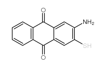 2-amino-3-mercaptoanthracene-9-10-dione Structure