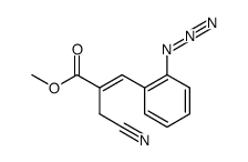 (E)-methyl 3-(2-azidophenyl)-2-cyanomethylpropenoate结构式