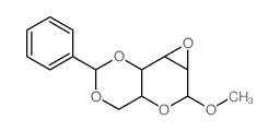 Methyl 2,3-anhydro-4,6-o-benzylidene-d-mannopyranoside Structure