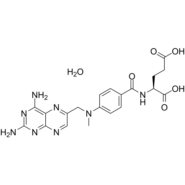 D-AMETHOPTERIN HYDRATE structure