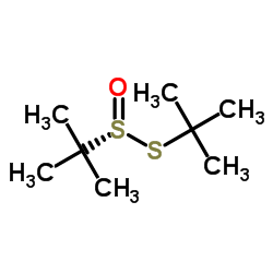 R-(+)-叔丁基亚磺酸硫代叔丁酯结构式