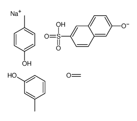 sodium,formaldehyde,6-hydroxynaphthalene-2-sulfonic acid,3-methylphenol,4-methylphenolate Structure