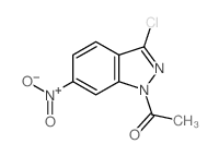 1-(3-chloro-6-nitroindazol-1-yl)ethanone结构式