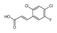 3-(2,4-dichloro-5-fluorophenyl)prop-2-enoic acid Structure
