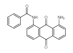 N-(8-amino-9,10-dioxo-anthracen-1-yl)benzamide结构式