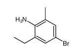 4-溴-2-乙基-6-甲基苯胺结构式
