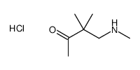 3,3-dimethyl-4-(methylamino)butan-2-one,hydrochloride Structure