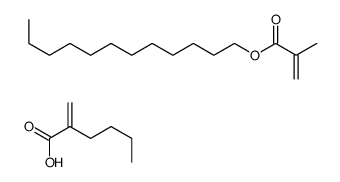2-甲基-2-丙烯酸十二烷酯与2-丙烯酸丁酯的聚合物结构式