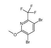 3,5-二溴-2-甲氧基-6-三氟甲基吡啶结构式