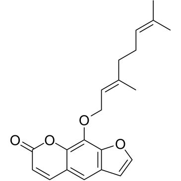8-香叶草氧基补骨脂素结构式