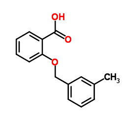 Benzoicacid,2-[(3-methylphenyl)methoxy] structure