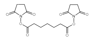 Heptanedioic acid 1,7-bis(2,5-dioxo-1-pyrrolidinyl) ester structure