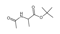 DL-N-acetyl alanine t-butyl ester Structure