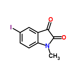 5-Iodo-1-methylindoline-2,3-dione Structure
