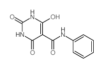 5-Pyrimidinecarboxamide, hexahydro-2,4,6-trioxo-N-phenyl- Structure
