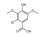 2-chloro-4-hydroxy-3,5-dimethoxybenzoic acid结构式