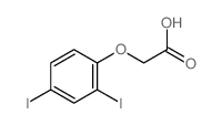 Acetic acid,2-(2,4-diiodophenoxy)- Structure