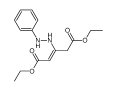 diethyl 3-(2-phenylhydrazinyl)pent-2-enedioate结构式