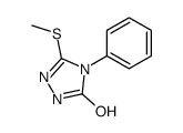 5-甲硫基-4-苯基-2氢-1,2,4-三唑-3(4氢)-酮结构式