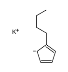 potassium,5-butylcyclopenta-1,3-diene Structure